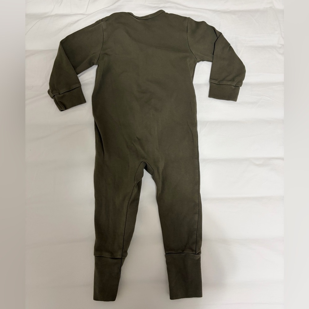 Jamie Kay EUC+ 3T olive pima cotton pajama - Picture 4 of 4